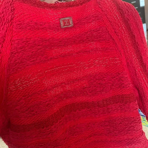 Escada red Cardigan - Picture 3 of 7